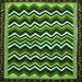 Square Abstract Green Modern Rug, abs5609grn