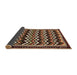 Sideview of Abstract Brown Modern Rug, abs5609brn