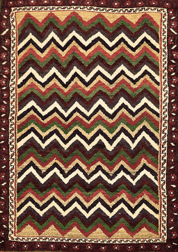 Abstract Brown Modern Rug, abs5609brn