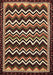 Machine Washable Abstract Brown Modern Rug, wshabs5609brn