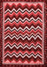 Abstract Red Modern Area Rugs