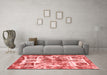 Modern Red Washable Rugs