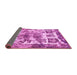 Sideview of Abstract Pink Modern Rug, abs560pnk