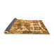 Sideview of Abstract Orange Modern Rug, abs560org