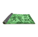 Sideview of Abstract Emerald Green Modern Rug, abs560emgrn