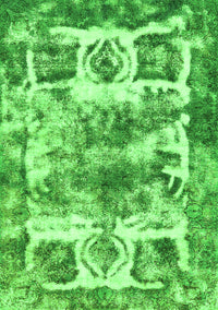 Abstract Green Modern Rug, abs560grn