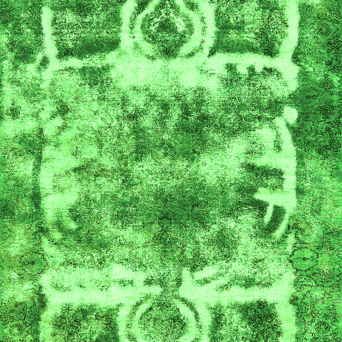 Abstract Green Modern Rug, abs560grn