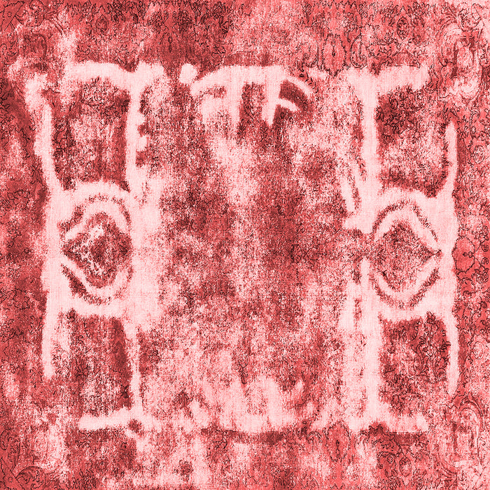 Abstract Red Modern Rug, abs560red