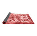 Abstract Red Modern Area Rugs