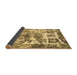 Sideview of Abstract Brown Modern Rug, abs560brn