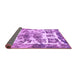 Sideview of Abstract Purple Modern Rug, abs560pur