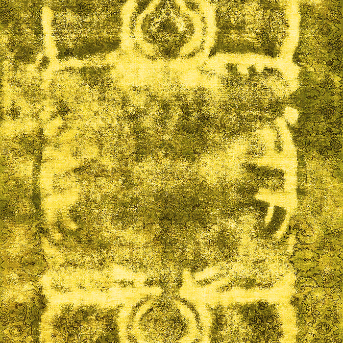 Abstract Yellow Modern Rug, abs560yw