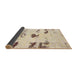 Sideview of Abstract Brown Solid Rug, abs5610