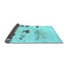 Sideview of Solid Light Blue Modern Rug, abs5610lblu