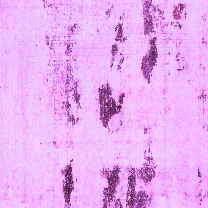 Square Machine Washable Solid Purple Modern Area Rugs, wshabs5610pur