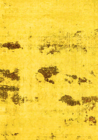 Solid Yellow Modern Rug, abs5610yw