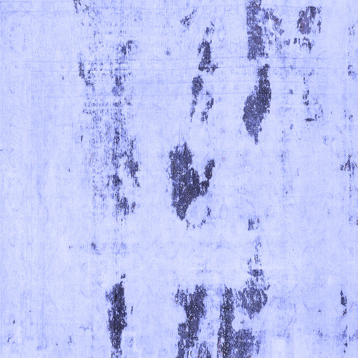 Square Solid Blue Modern Rug, abs5610blu