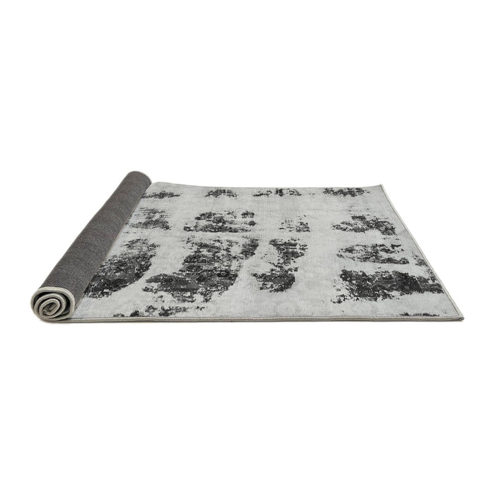 Sideview of Abstract Gray Modern Rug, abs5611gry