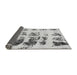 Sideview of Abstract Gray Modern Rug, abs5611gry