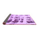 Sideview of Abstract Purple Modern Rug, abs5611pur