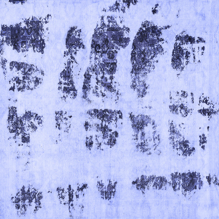 Square Machine Washable Abstract Blue Modern Rug, wshabs5611blu