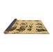 Sideview of Abstract Brown Modern Rug, abs5611brn