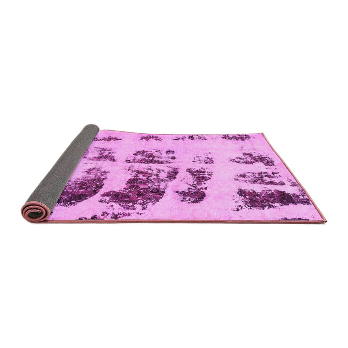 Sideview of Abstract Pink Modern Rug, abs5611pnk