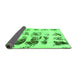 Sideview of Abstract Green Modern Rug, abs5611grn