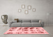 Modern Red Washable Rugs