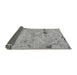 Sideview of Patchwork Gray Transitional Rug, abs5612gry