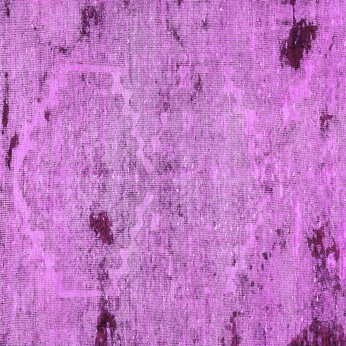 Square Machine Washable Patchwork Purple Transitional Area Rugs, wshabs5612pur