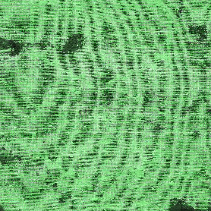 Machine Washable Patchwork Emerald Green Transitional Area Rugs, wshabs5612emgrn