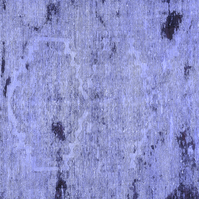 Square Machine Washable Patchwork Blue Transitional Rug, wshabs5612blu