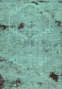 Patchwork Turquoise Transitional Rug, abs5612turq