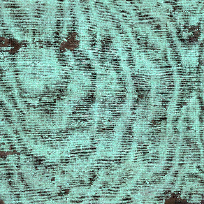 Patchwork Turquoise Transitional Rug, abs5612turq