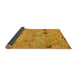 Sideview of Patchwork Yellow Transitional Rug, abs5612yw