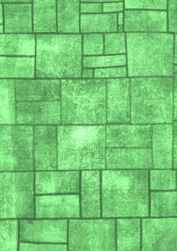 Abstract Emerald Green Modern Rug, abs5613emgrn