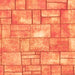 Square Machine Washable Abstract Orange Modern Area Rugs, wshabs5613org