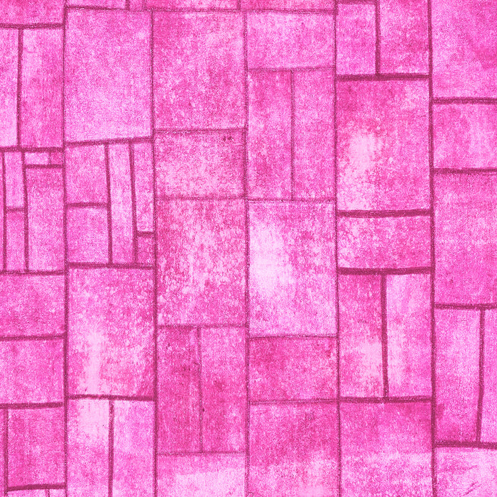Square Machine Washable Abstract Pink Modern Rug, wshabs5613pnk