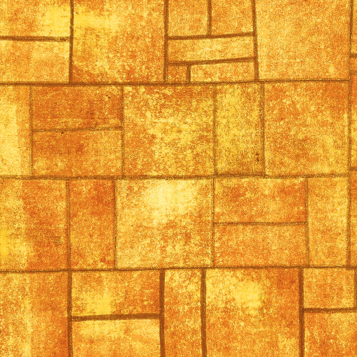 Machine Washable Abstract Yellow Modern Rug, wshabs5613yw