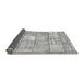 Sideview of Abstract Gray Modern Rug, abs5613gry