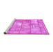 Sideview of Machine Washable Abstract Purple Modern Area Rugs, wshabs5613pur