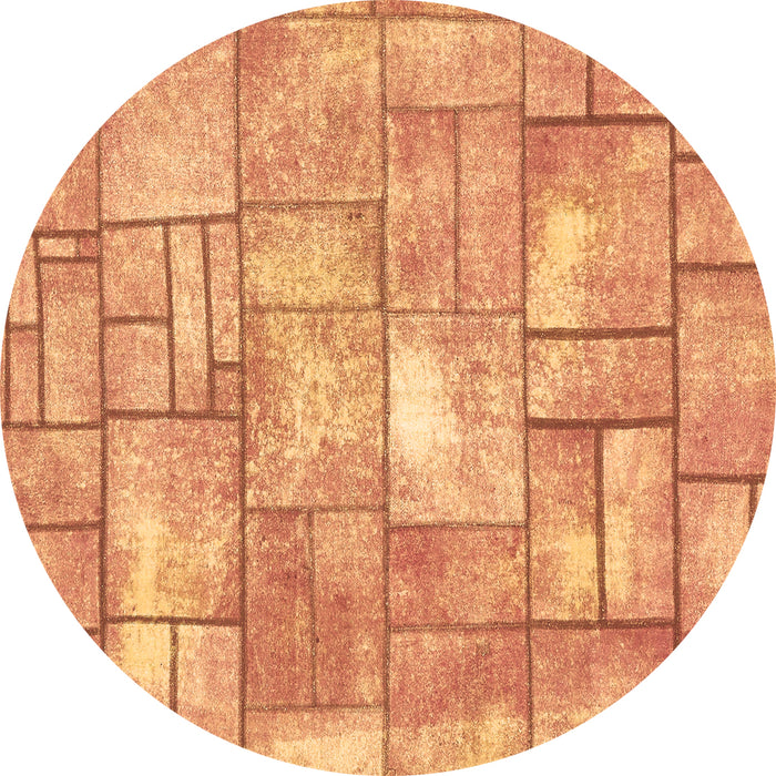 Round Machine Washable Abstract Brown Modern Rug, wshabs5613brn