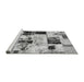 Sideview of Machine Washable Patchwork Gray Transitional Rug, wshabs5614gry