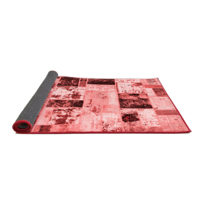 Patchwork Red Transitional Area Rugs