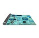 Sideview of Patchwork Light Blue Transitional Rug, abs5614lblu