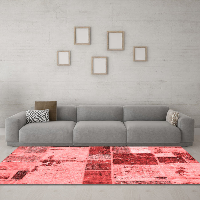 Transitional Red Washable Rugs