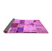 Sideview of Patchwork Pink Transitional Rug, abs5615pnk