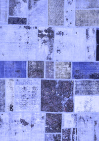 Patchwork Blue Transitional Rug, abs5615blu