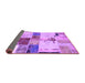 Sideview of Patchwork Purple Transitional Rug, abs5615pur